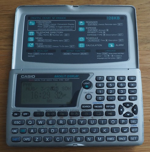 Casio digital diary 4900er - diary, sf-4900er