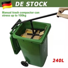 Müllpresse Papierpresse Abfallpresse Müllverdichter Mülltonnen Garten Presse@