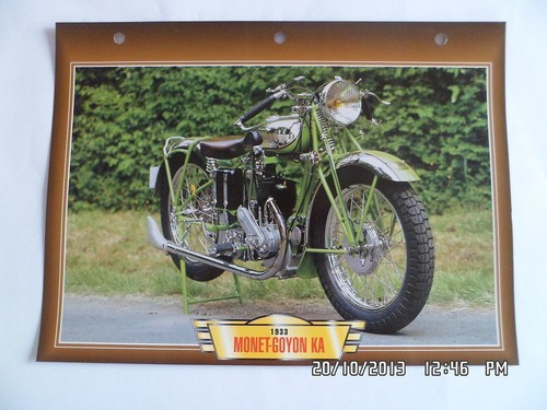 Motorradkarte monet goyon - monet,