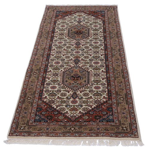 Bidjar herati läufer beige - herati,