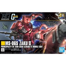 Bandai Gunpla HG 1/144 Model Kits Mobile Suit Gundam MS-06S Char's Zaku II