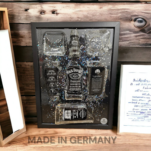 Jack daniels broken bottle - broken, art