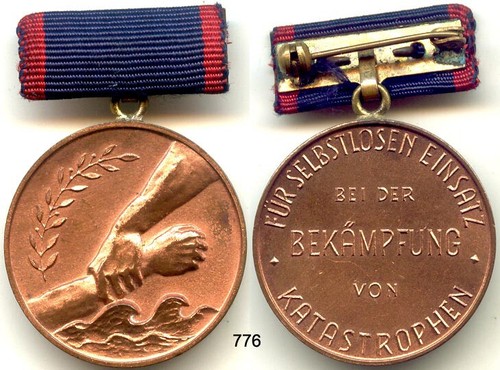 Ddr medaille für selbstlosen - ddr, medaille: