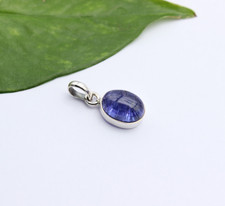 Tansanit Anhänger gefasst 925