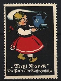Reklamemarke aecht franck - reklamemarke,