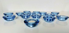 IKEA Kerzenständer Teelichthalter Tischdeko, blau Glas - 14 Stück - wie neu