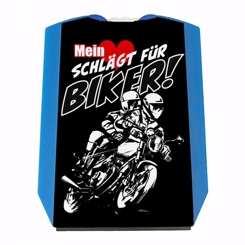 Motorrad parkscheibe mit biker - mit,