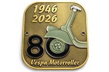 Metall-Plakette "80 Jahre