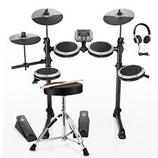? Donner DED-80 E-Drum Set Hocker, Kopfhörern, Mesh-Pads, 15 Drum-Kit 180 Sound