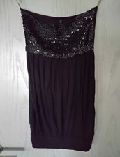 AMISU schulterfreies elegantes