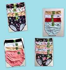 6*Damen Slips Pantys Schlüpfer Weiches Bambus Baumwolle Dessous S;M;L;XL;XXL