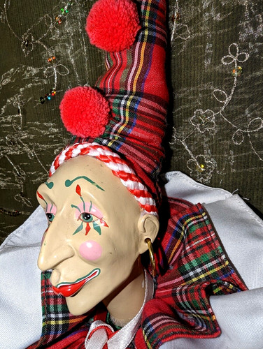 Clown harlekin künstlerpuppe - clown,