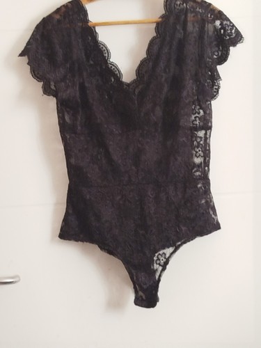 Spitzen body schwarz - spitzen,