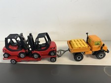 siku  Unimog - mit zwei Linde Gabelstapler -  1:55 -
