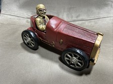 Rennwagen Vintage Deko Modell ca. 22 cm lang aus Modellier (handgemalt)