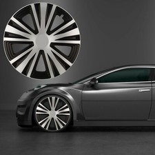Radkappen 13 - 16 Zoll silber/schwarz Radzierblenden 4 Stück VERSANDKOSTENFREI