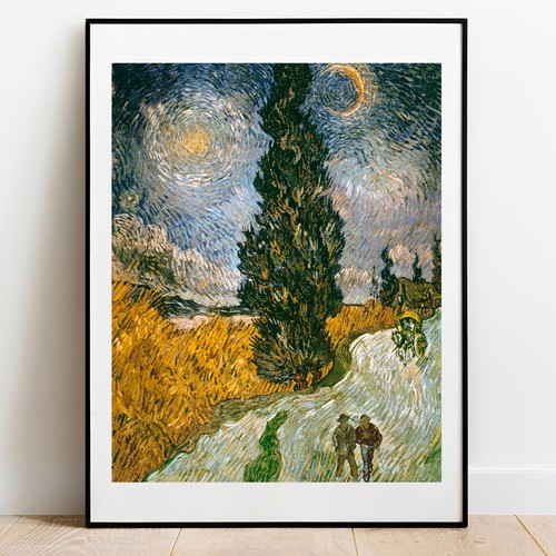 Van gogh zypressen - van, gegen
