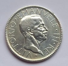 20 Lire Silber 1927 Vittorio Emanuele III. 1900-1946 Italien Italia