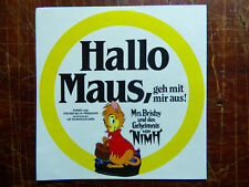 Mrs Brisby & das Geheimnis von NIMH Aufkleber Sticker Ø9cm Don Bluth Aurora 1982
