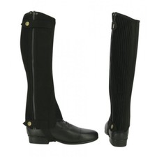 Chapsletten mit Reißverschluss Reitletten  Amara Mini-Chaps Schwarz Viele Größen