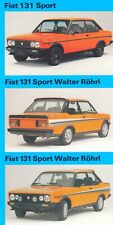 FIAT 126 Bambino Panda X1/9 131 Sport Röhrl 132 Prospekt Preisliste 1981 AY