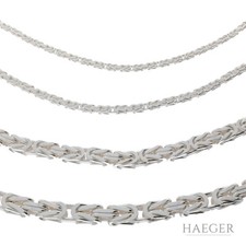 Flache Königskette geschliffen 925er Sterlingsilber ca. 60cm ca. 11mm