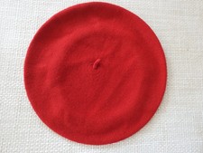 Vintage CLASSIC Wool BERET  BASKENMÜTZE - Vintage -  Rot