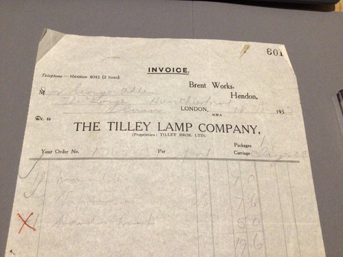 The tilley lamp company - tilley, brent
