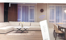 ABALON S-Wave Elektrische Gardinenschiene WLAN-Motor kompatibel mit Alexa Google