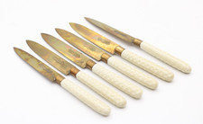 6x Uchatius Bronce Obstmesser