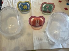 3x Schnuller Avent - + 18 Monate - 2 Sterilisationsboxen 