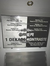 Omen Frankfurt PLAKATE.  Sven Väth Toni Rios Chris Liebing DJ Dag   Multi-Rabatt
