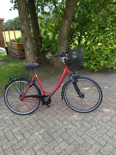 Damenfahrrad zoll rot - zoll, 8gang