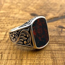 Men’s Bloodstone Ring 925