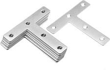 10 Stück Edelstahl T-Form