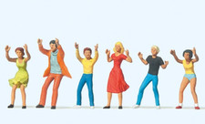 Preiser 24660 Figuren zur Schiffschaukel 6 Figuren H0 1:87 Neu