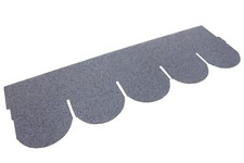 Biberschwanzschindeln, Dachschindeln, Bitumenschindeln, rund, grau, 7m²