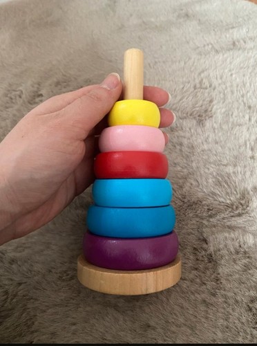 Holz stapelturm steckspiel - holz,