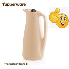Tupperware Isolierkanne Thermoskanne Kaffeekanne C165 ThermoTup® 1 L NEU beige