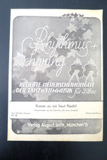 KOMM ZU MIR HEUT NACHT - Notenblatt für Zither und Gesang