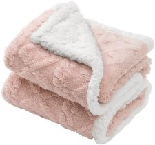 Baby Blanket, 3D Soft and Fuzzy Sherpa Baby Blanket, Receiving Blanket for