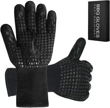 800°C Grillhandschuhe Feuerfest Schutzhandschuhe Ofenhandschuh Hitzebeständig DE