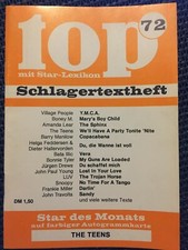 top Schlagertextheft Nr. 72