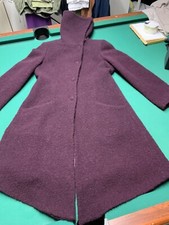 Walter KRINES+Wollboucle Mantel++ Aubergine/ beerenfarben/ Gr. 36/38