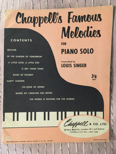 Chappell famous melodies for - chappell's,