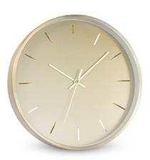 Analoge Wanduhr, gold, Ø 25
