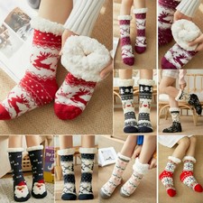 Hüttensocken Kuschelsocken Anti Rutsch Socke Winter Hausschuhe Strick Fleece