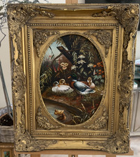 Ölgemälde STILLLEBEN Enten