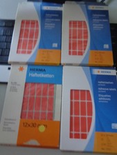 4x HERMA 2352 Vielzwecketiketten 12x30mm Papier matt 1120 Stück rot *180302*