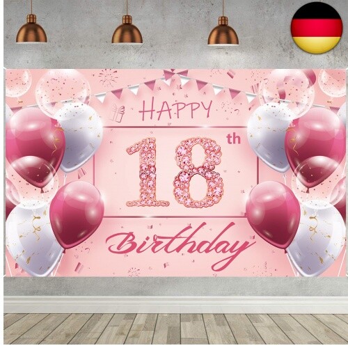 Geburtstag banner rosa - banner,